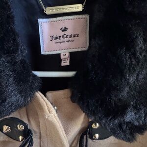 Juicy Couture Black and Tan Teddy Jacket